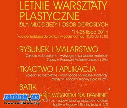 W przyszłym tygodniu w MOK ruszają Letnie Warsztaty Plastyczne