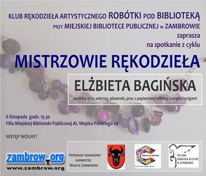 Klub rękodzieła artystycznego zaprasza na kolejne warsztaty 