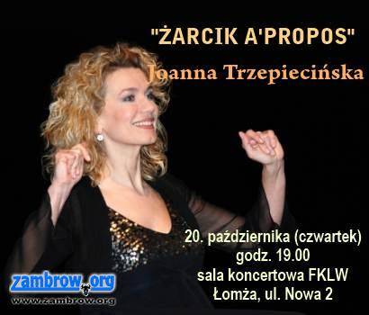 Zapraszamy na recital Joanny Trzepiecińskiej do Filharmonii w Łomży