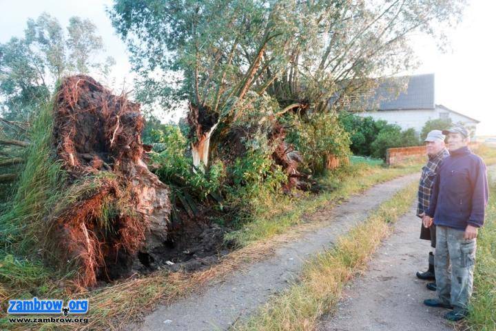 Nawałnica przeszła nad powiatem zambrowskim [foto+video]