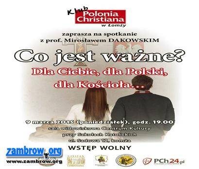 Mirosław Dakowski poprowadzi ósme spotkanie KPCh