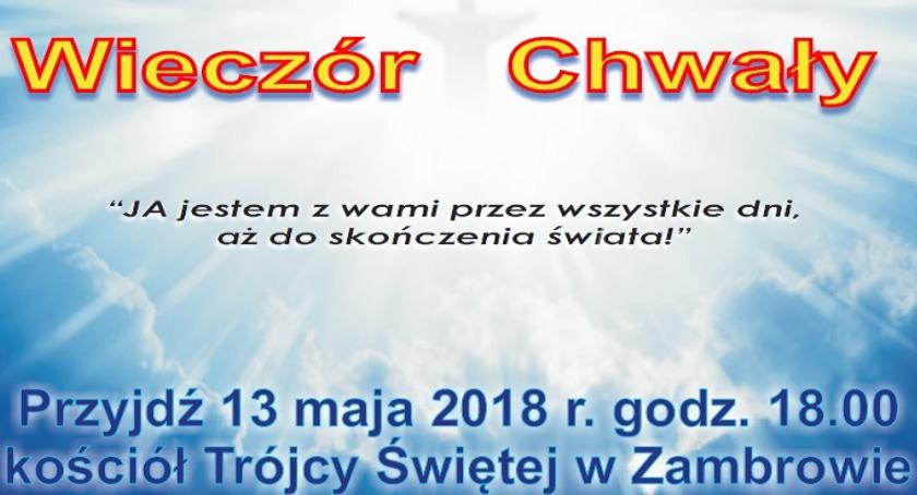 Zapraszamy na majowy Wieczór Chwały
