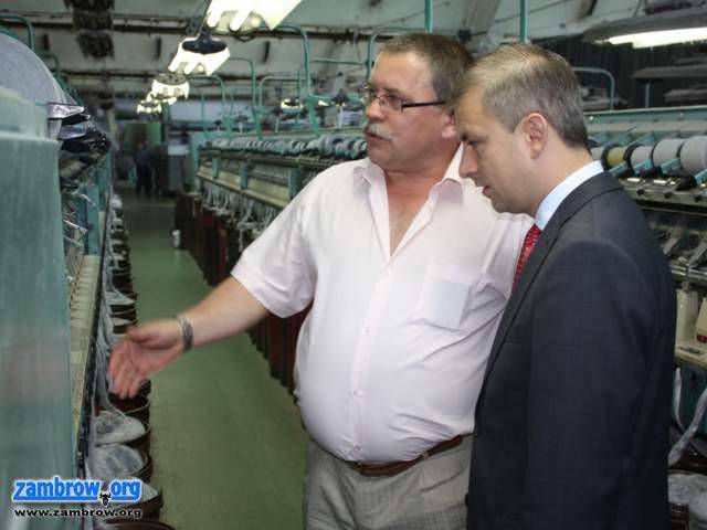 Przewodniczący SLD Grzegorz Napieralski z wizytą w Zambrowie