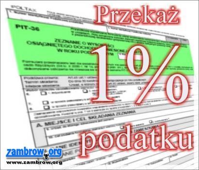 Komu można przekazać 1% podatku w Zambrowie?