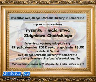 Zapraszamy na wystawę rysunku i malarstwa do Centrum Kultury