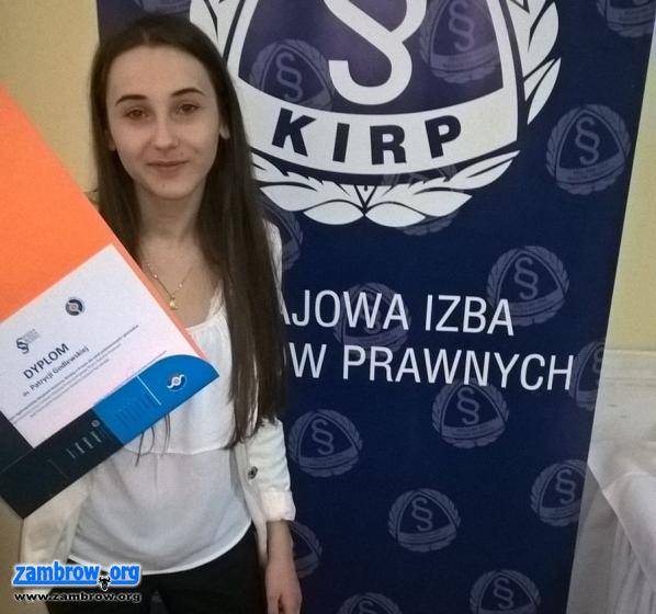 Uczennica ZS w Szumowie zna się na prawie