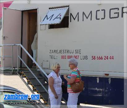 Niemal 200 kobiet skorzystało z badań mammograficznych w Zambrowie
