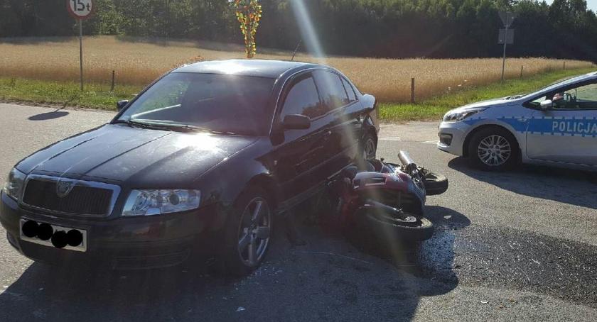 Wypadek w Głęboczu Wielkim. Śmigłowiec zabrał poszkodowanego [foto]