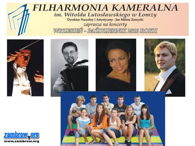 Zapraszamy na koncerty Filharmonii Kameralnej w Łomży