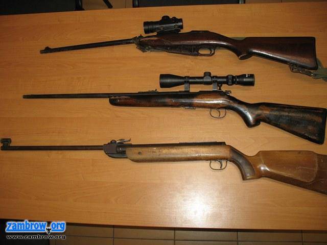 Zatrzymany za posiadanie broni i amunicji