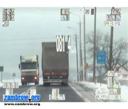 Kierowca ciężarówki stwarzał zagrożenie na krajowej ósemce (video)