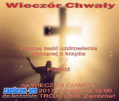 Zapraszamy na Wieczór Chwały do „Trójcy”
