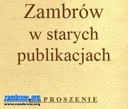 Zambrów w starych publikacjach