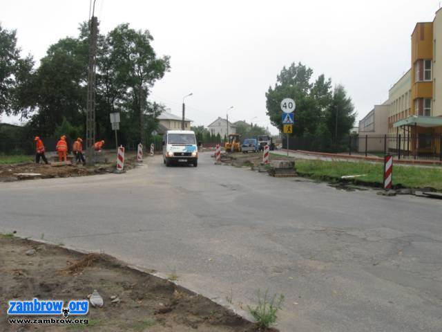 Zmiana organizacji ruchu na Obrońców Zambrowa