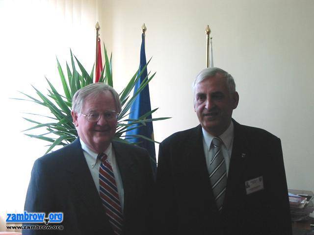Ambasador USA w Polsce - Victor Ashe z wizytą w Zambrowie