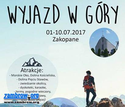 Parafia „Ducha” zaprasza na wyjazd w góry