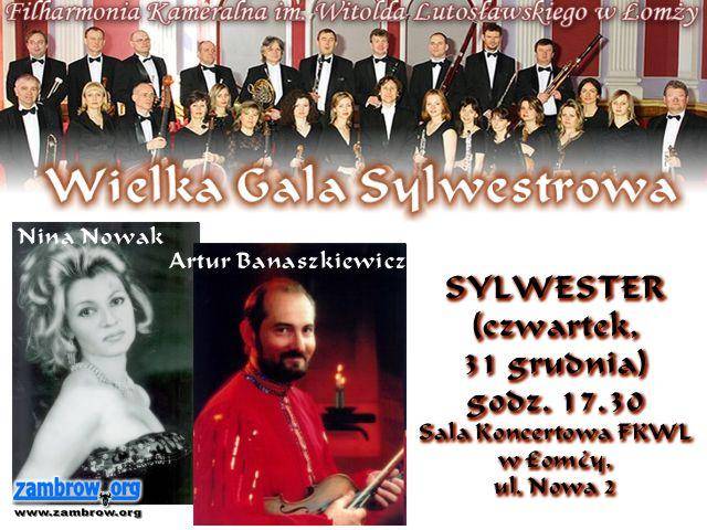 Łomżyńska Filharmonia zaprasza na Wielką Galę Sylwestrową