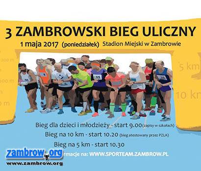 Zapisz się na 3. Zambrowski Bieg Uliczny i spędź majówkę na sportowo [video]