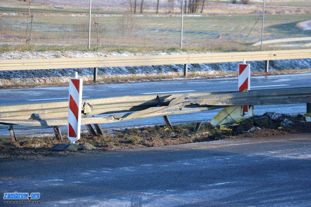 TIR zablokował obwodnicę Zambrowa [foto]