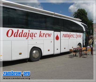 Oddaj krew, uratuj życie. W czwartek do Zambrowa przyjedzie Ambulans
