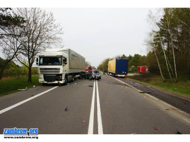 Tragiczny wypadek na  krajowej 