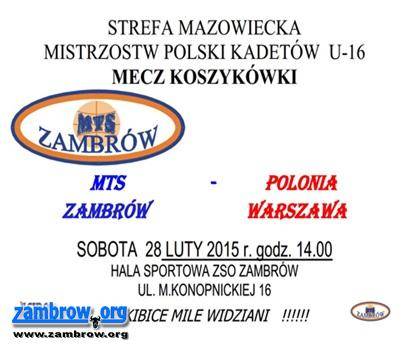 MTS podejmie Polonię Warszawę 