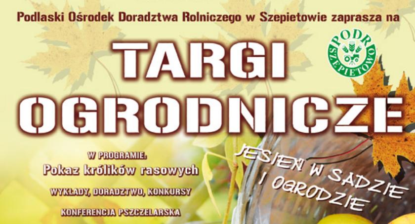 Zapraszamy na Jesienne Targi do Szepietowa