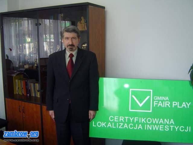 Gmina Szumowo otrzymała tytuł i certyfikat Gmina Fair Play 2007