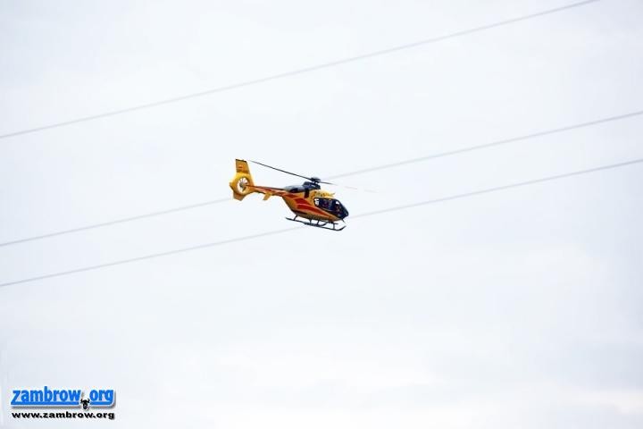 Wybuch w Nagórkach. Rannego zabrał śmigłowiec [foto + video + AKTUALIZACJA]