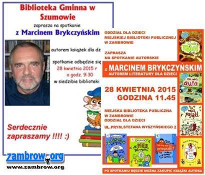 Marcin Brykczyński odwiedzi dzieci z Szumowa i Zambrowa 