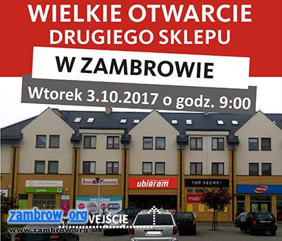 Wielkie otwarcie nowego sklepu z tanią odzieżą w Zambrowie