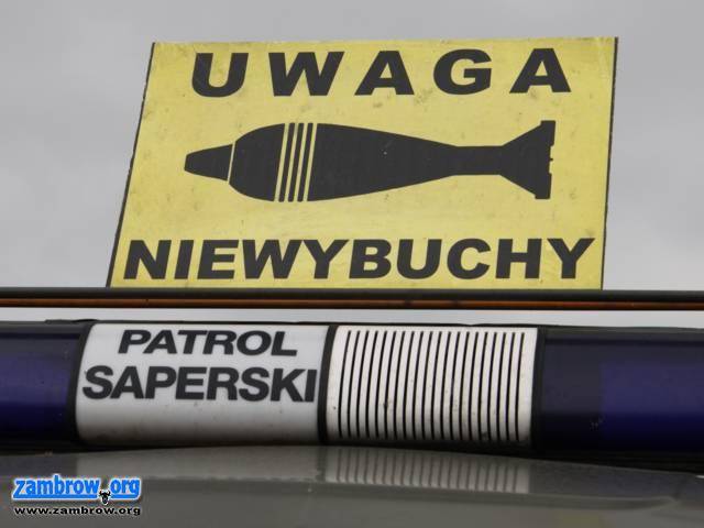 Niewybuchy na terenie budowy obwodnicy Zambrowa
