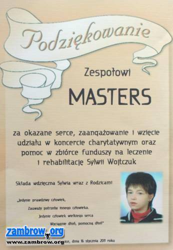 Masters zagrał dla Sylwii