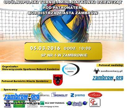 Rekord Zambrów zaprasza na turniej