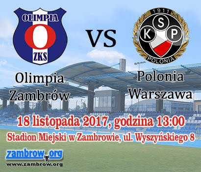 Polonia Warszawa rywalem Olimpii w ostatnim meczu rundy jesiennej