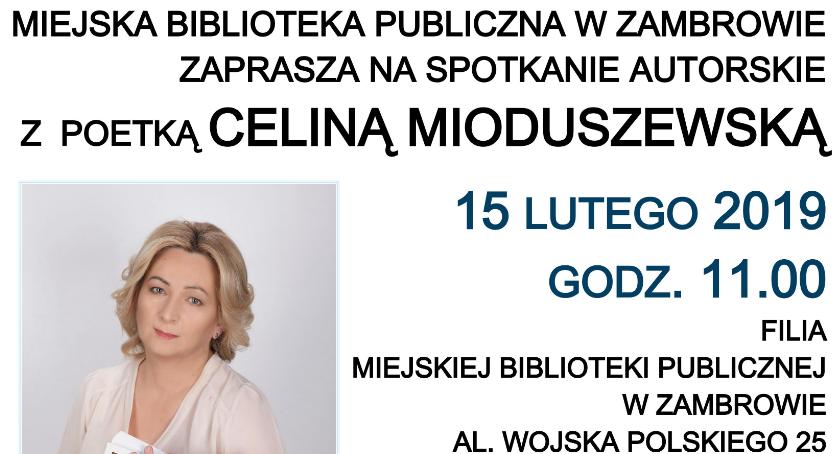 Biblioteka zaprasza na spotkanie z poetką Celiną Mioduszewską