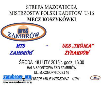 MTS zaprasza na kolejny mecz strefowy