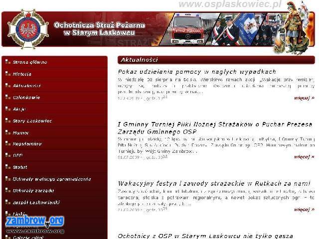 OSP Laskowiec w Internecie 