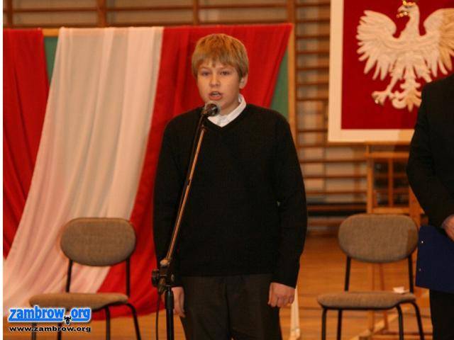 Patriotycznie w Miejskim Gimnazjum nr 1 im. T. Kościuszki