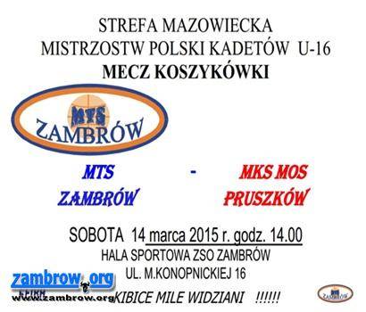 MTS zaprasza na jutrzejszy mecz