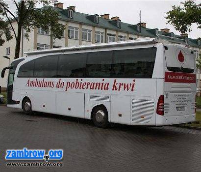 Specjalny ambulans do pobierania krwi znów przyjedzie do Zambrowa