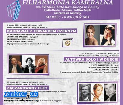 Łomżyńksa filharmonia zaprasza na koncerty w marcu i kwietniu