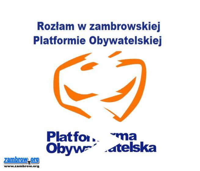 Rozłam w zambrowskiej Platformie Obywatelskiej