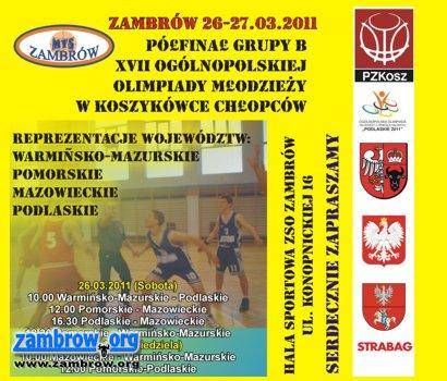 Dziś Półfinały Ogólnopolskiej Olimpiady Młodzieży w Zambrowie