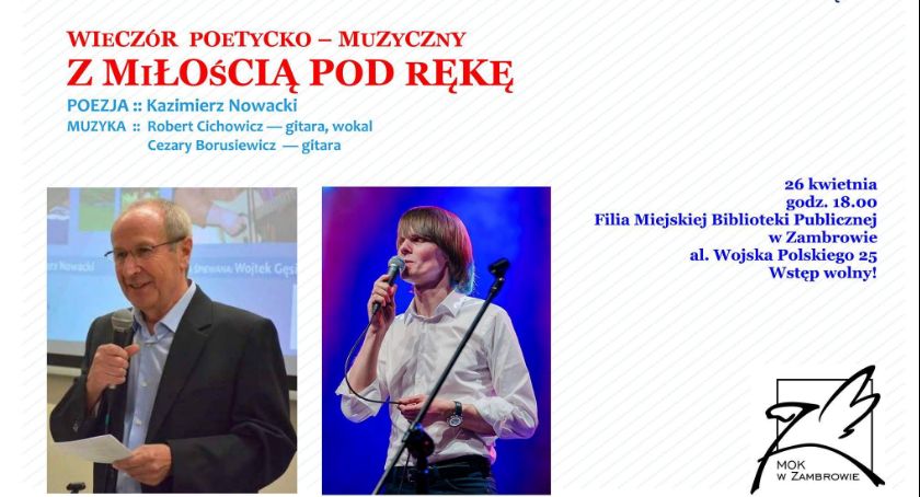 Biblioteka zaprasza na wieczór poetycko-muzyczny „Z miłością pod rękę”