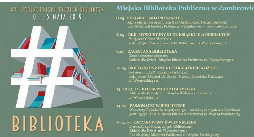 XVI Ogólnopolski Tydzień Bibliotek w Miejskiej Bibliotece Publicznej w Zambrowie