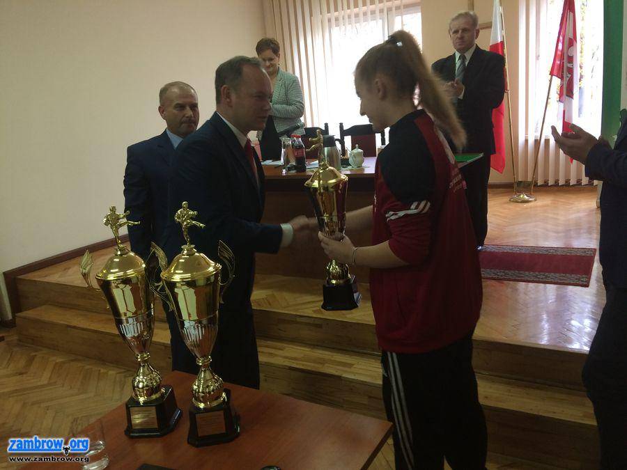 Docenione przez wójta za osiągnięcia sportowe