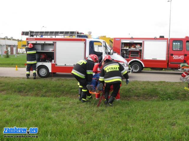 Pożar lasu i tajemniczy pakunek w pobliżu Tłoczni Gazu Zambrów