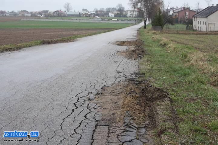 TIR-y zniszczyły ulicę Wądołkowską [foto]