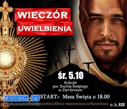 Już dziś Wieczór Uwielbienia w parafii pw. Ducha Świętego